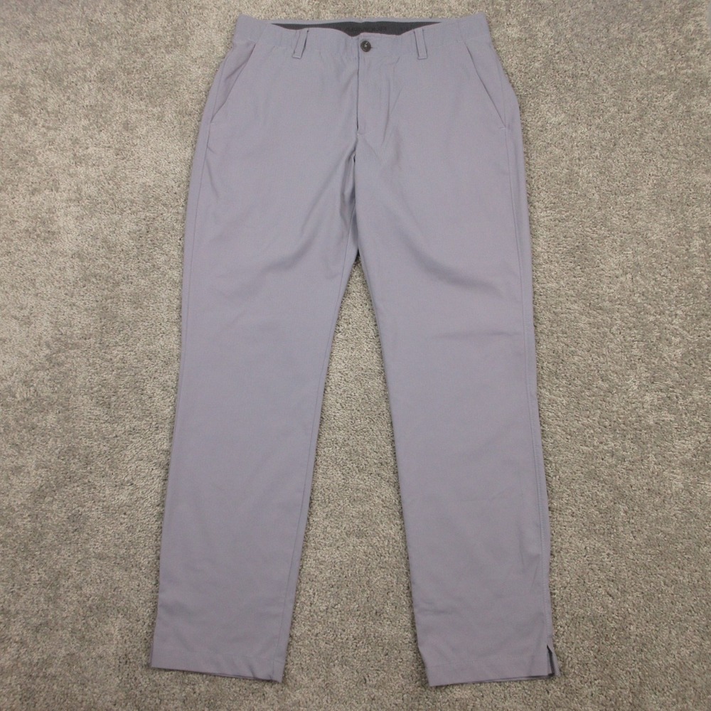 Under Armour Pants Men 34x32 Gray Performance Golf Chinos Straight Light Stretch